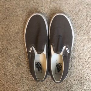 Vans gray slip on